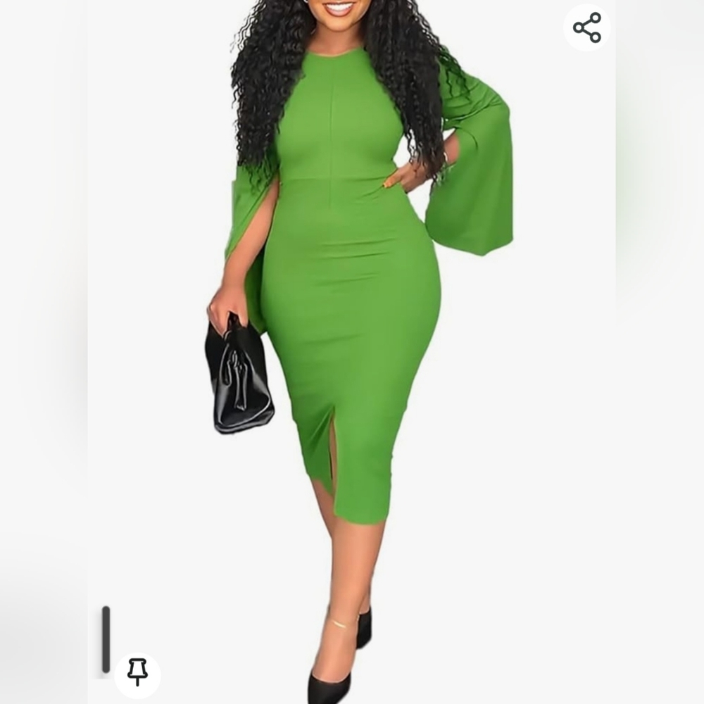 ThusFar Women's Elegant Midi Dress